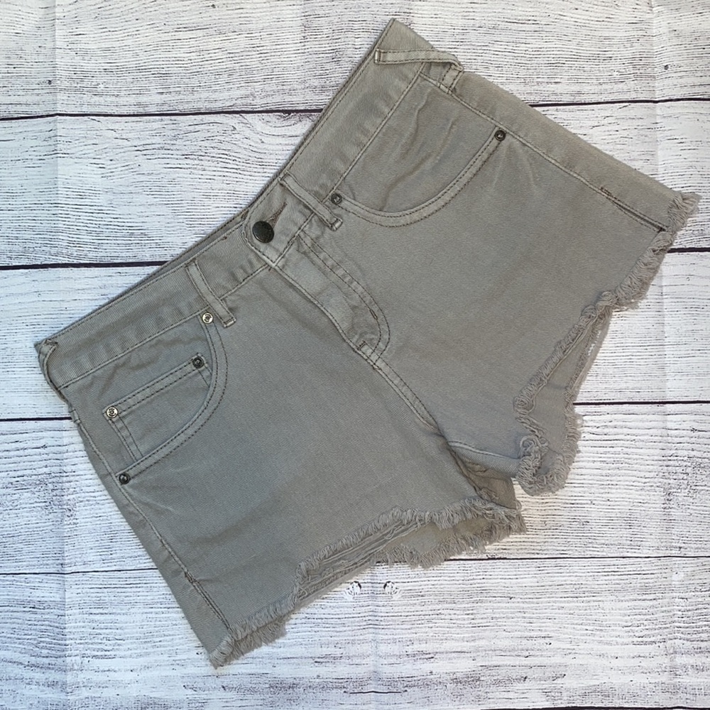 Free People Gray Denim Shorts - Picture 10 of 10